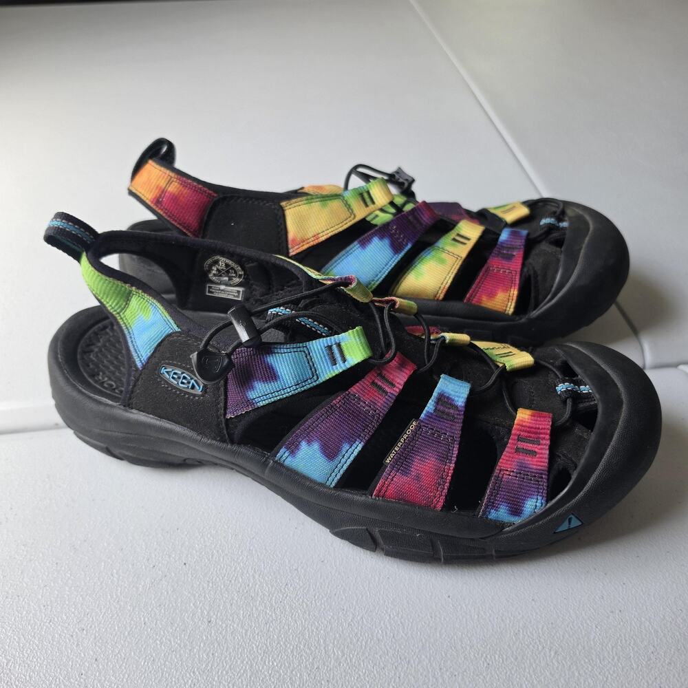 Keen Newport H2 Sandal Mens Size 12 Multicolor Tie Dye Hiking Outdoor Trail Shoe